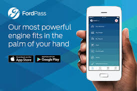 A Ford advertisement for the Ford Pass app.