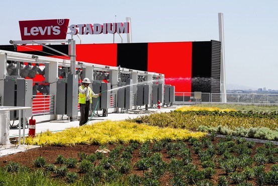 Levi Stadium's 4,000 sq. ft. rooftop farm