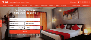OYO Rooms website