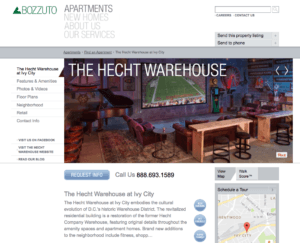 Image 2: Bozzuto Website Property Page Example