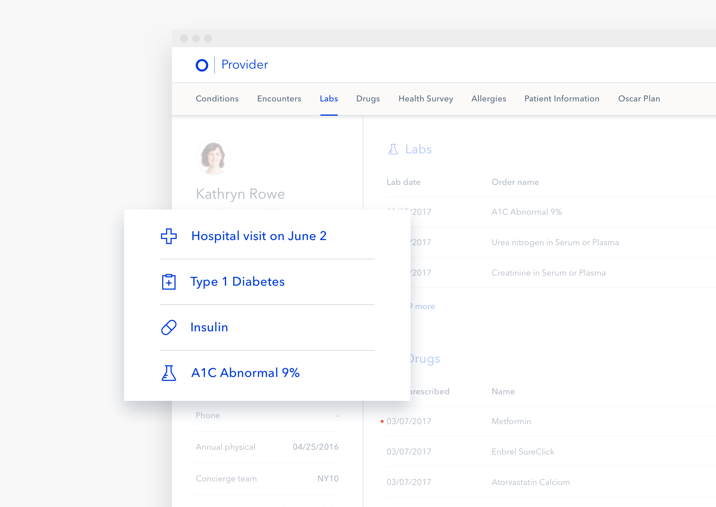 Oscar Clinical Dashboard