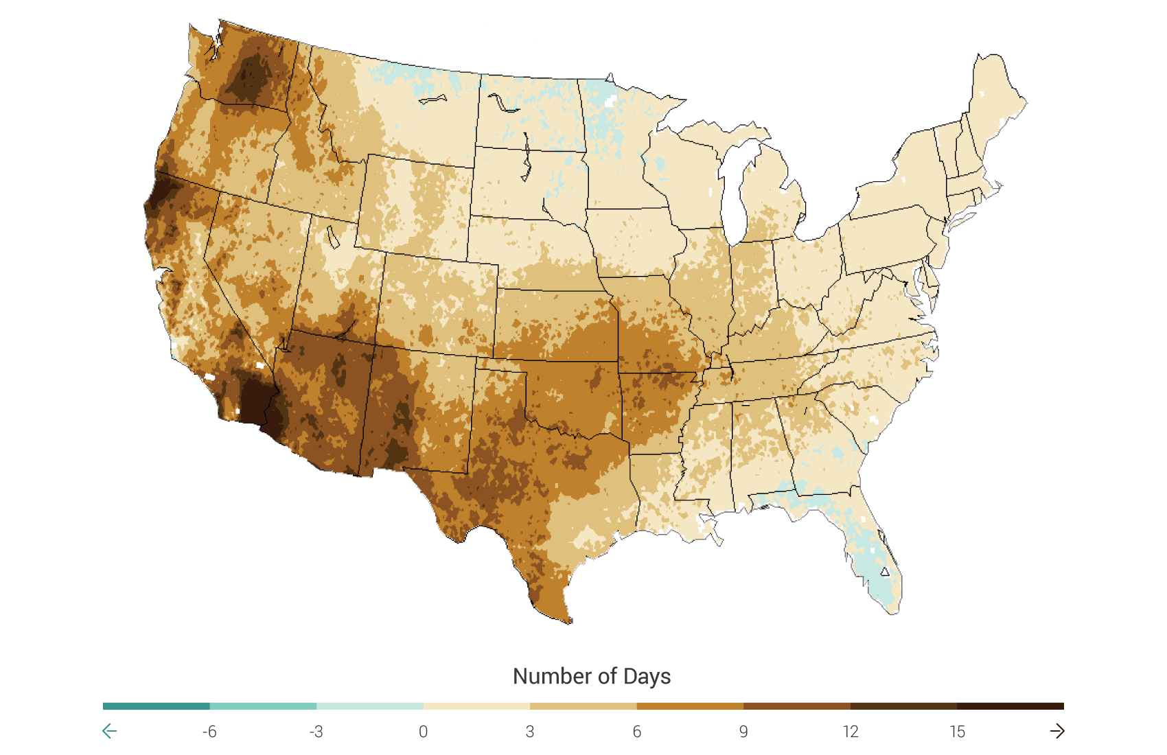 Change in Consecutive Dry Days