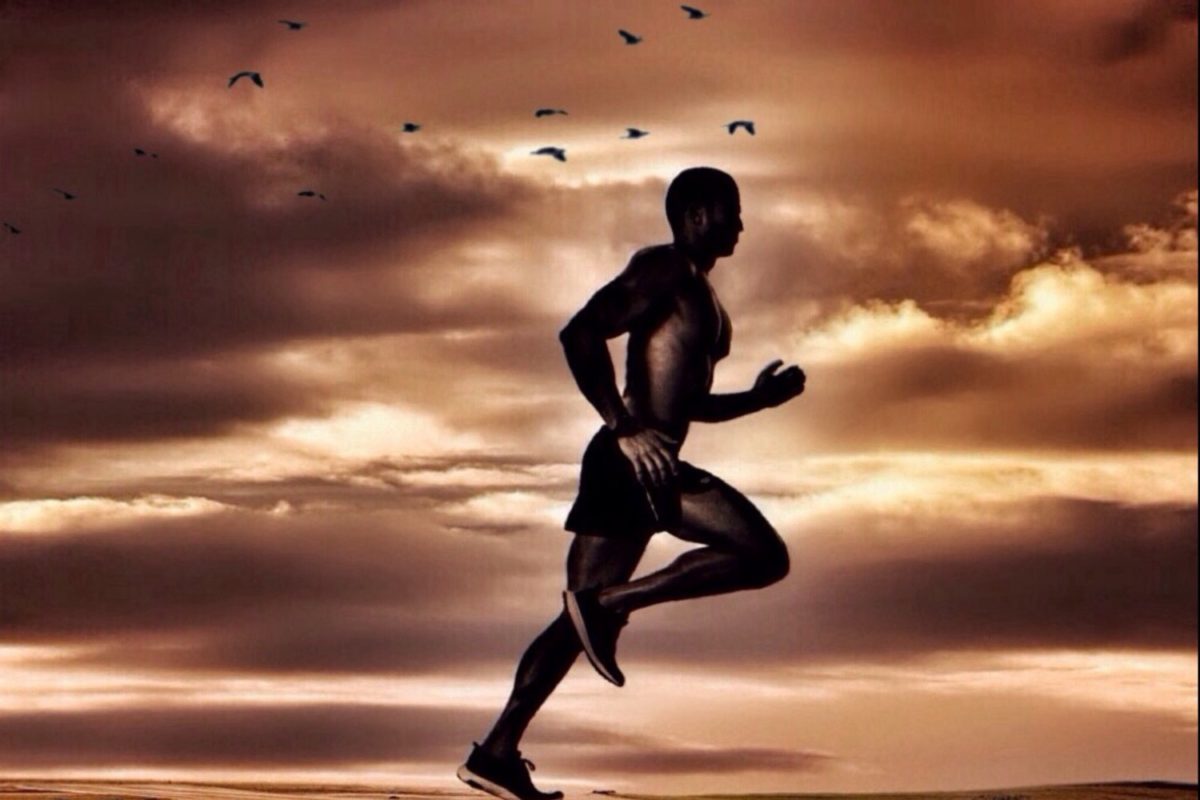 Running in the evening