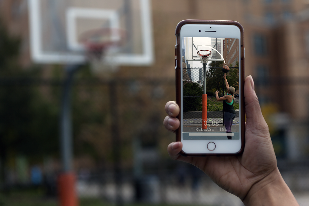 Basketball shooting training application