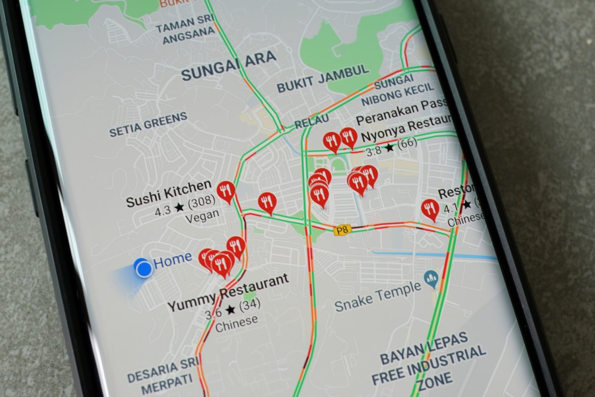 Google Map on phone