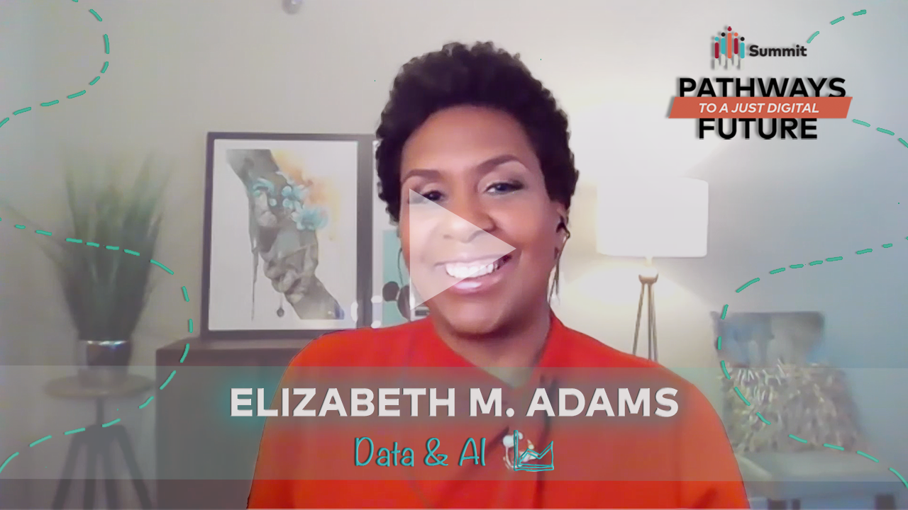 Elizabeth M Adams thumbnail with play triangle